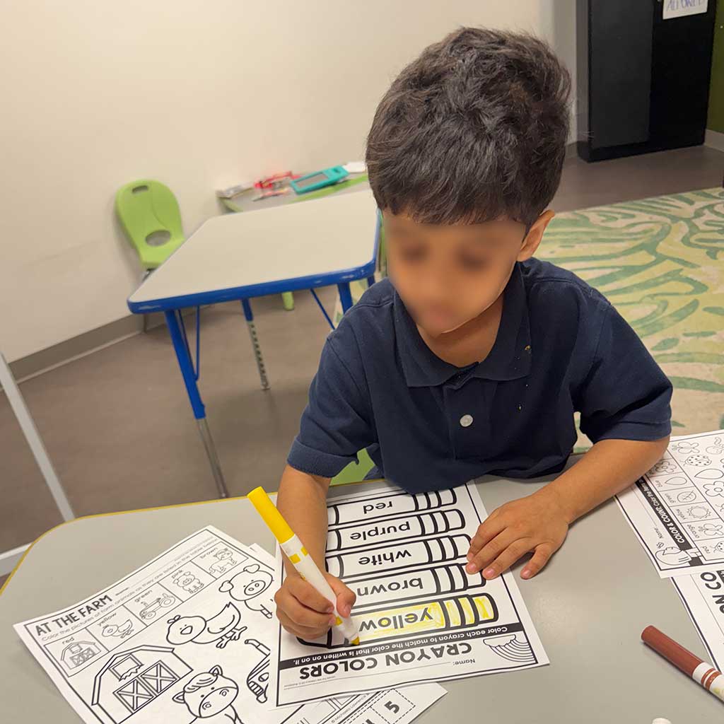 kids engaged with independent work